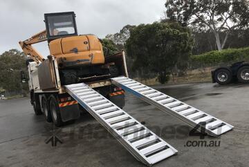 3m - 15Tonne Heavy Duty Rubber Track, Rubber Tyre Machinery Loading Ramps