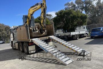 3.3m - 6Tonne Heavy Duty Steel Track,Rubber Pads on steel,Rubber Track & Rubber Tyre Machinery Loadi