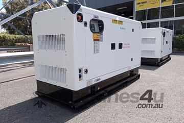 25kVA Isuzu Powered Silenced Diesel Generator 415V / 240V