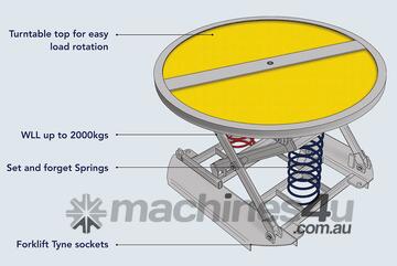 Galvanised Spring Pallet Elevator