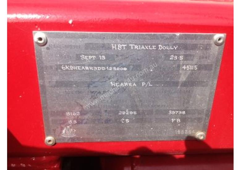 caption 2013 NEAR NEW HBT TRI AXLE DOLLY