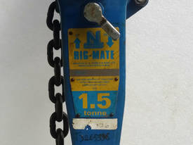 Lever Hoist Block 1.5 ton x3 mtr Block and Tackle  - picture0' - Click to enlarge