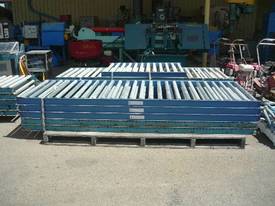 NEVER USED CONVEYOR GRAVITY ROLLERS/ 3M X 1M - picture1' - Click to enlarge