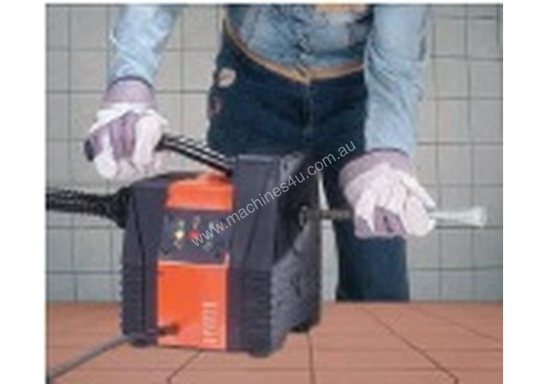 caption Plumbers Drain cleaning machine, auger type