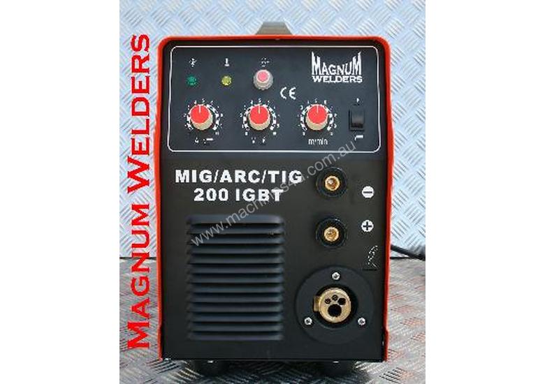 caption Magnum Welders Mig/Arc/DC Tig 200amp 4in1 Gassed & Gasless Welder $900