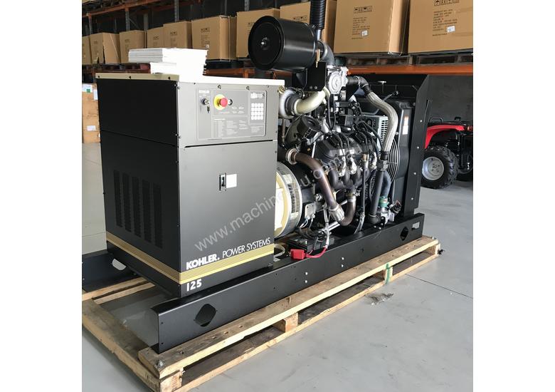 caption Kohler 110 kVA 125RZGC Gas Generator - LPG complied to Australian Standards