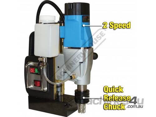 HF-50  Portable Magnetic Drill Includes Quick Action Broach Chuck, 13mm Drill Chuck with Adaptor & 2