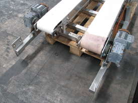 Stainless Dual Motorised Belt Conveyor - 1.3m long - picture1' - Click to enlarge