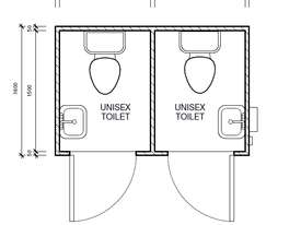 2.4M x 1.6M TWIN TOILET  - picture1' - Click to enlarge