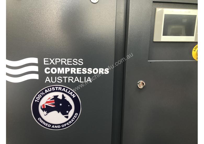 caption 11kW - 58cfm Screw Compressor with tank and dryer (15hp)