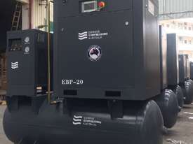 11kW - 58cfm Screw Compressor with tank and dryer (15hp) - picture0' - Click to enlarge