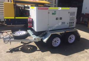 15KVA Generator on Twin Axle Trailer