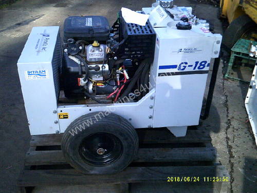 G-18 18hp V2 hydraulic power pack 5 and 10 GPM at 2200psi , 99 hrs ,