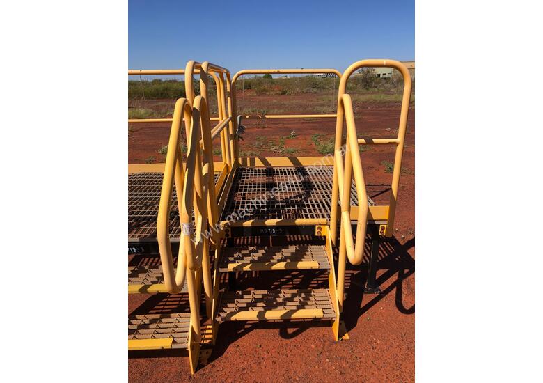 caption Transportable Access Platform Stairs in Excellent Condition!