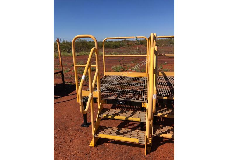 caption Transportable Access Platform Stairs in Excellent Condition!