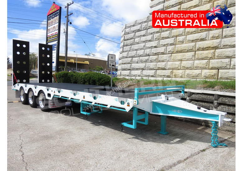 caption ELITE Tri Axle Custom Tag Trailer Kobelco Blue ATTTAG
