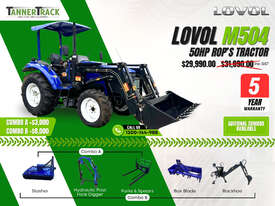 TANNERTRACK - LOVOL M504 50HP 4WD Tractor inc Loader & 4in1 Bucket - picture0' - Click to enlarge