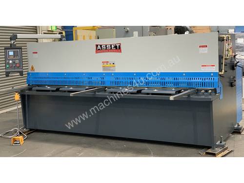 ASSET Industrial Heavy Duty 3200mm x 6.5mm Hydraulic Guillotine With Rear Pneumatic Sheet Supports