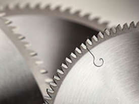 GERMAN CARBIDE-TIPPED SAW BLADES - POSITIVE RAKE - SUITABLE FOR ALL UP-CUT & REAR CUT MITRE SAWS  - picture2' - Click to enlarge