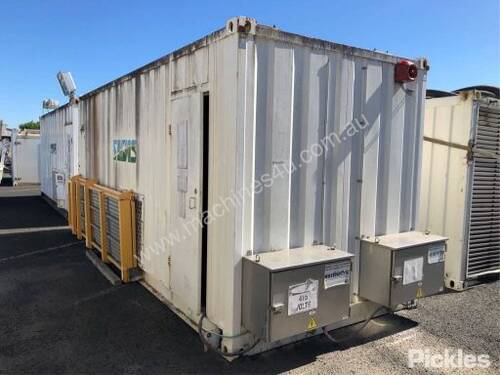 2012 ABB MNS3.0 MCC 20' Foot Containerised Switch Room, A/C, walkways, main switch, starter and brea