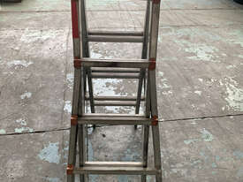 Waku Transformer Ladder Compact Telescopic Extension Double Sided Industrial 120kg - picture1' - Click to enlarge