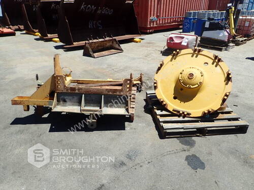 CATERPILLAR FRONT SPINDLE & EARTHMOVING TYRE LIFTING FRAME