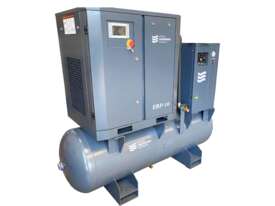 7.5kW Oil Injected Screw Compressor with tank and refrigerant dryer 38cfm  - picture0' - Click to enlarge