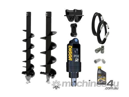 Digga PDX2 auger drive combo package mini excavator up to 2.7T