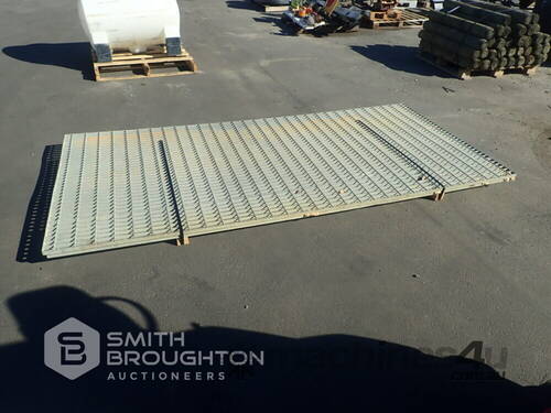 2 X WALKWAY MESH STEEL GRATES