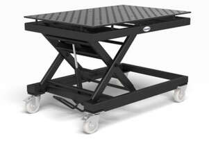 Mobile lifting table 1000 kg incl. Perforated plate 1500x1000x15