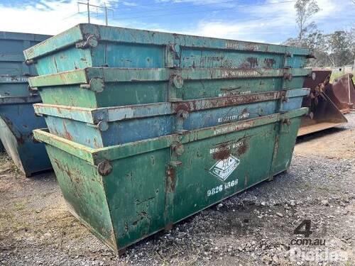 4m3 Skip Bins, Qty of 4