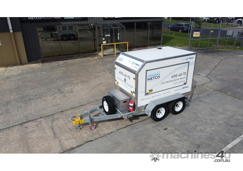 caption Metco Industrial 150 HP Water Blasting Trailer