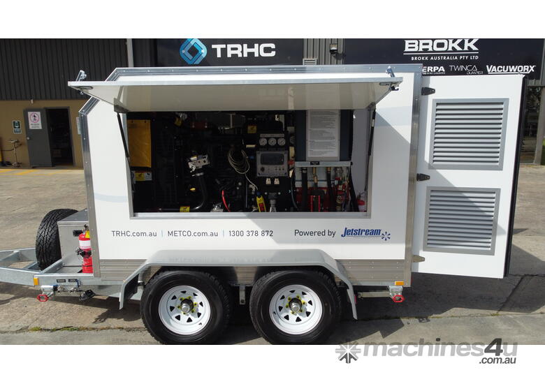 caption Metco Industrial 150 HP Water Blasting Trailer