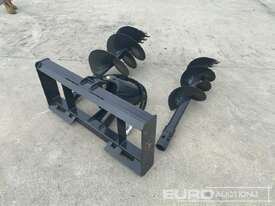 Hydraulic Auger Drive & 2 Augers to suit Skidsteer Loader - picture2' - Click to enlarge