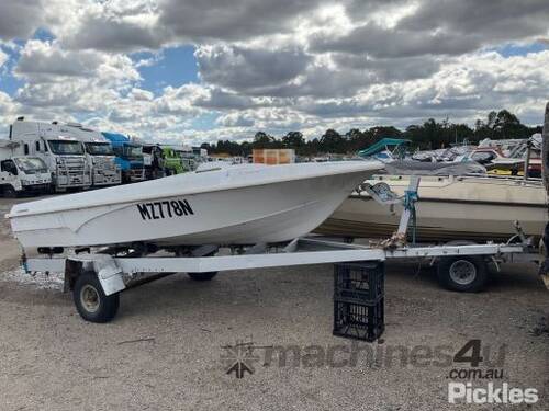 Unbranded Fibreglass Boat & Trailer