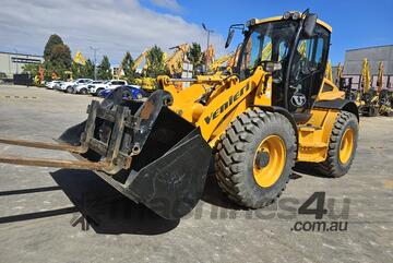 DEMO 2021 VENIERI 7.63C 8T ARTICULATED WHEEL LOADER WITH 76 HOURS, QUICK HITCH, BUCKET AND FORKS