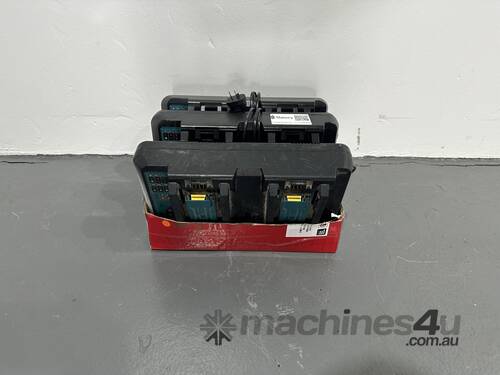 3 x Makita Battery Chargers 18V Twin Ports