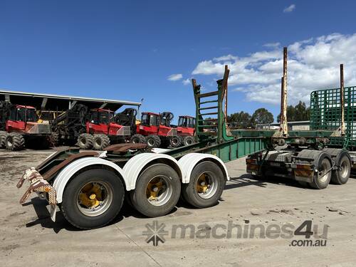 2000 Elphinstone Tri-Axle Drop Deck Rigid Skel Logging A-Trailer