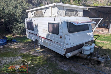 (7604) 18ft JAYCO POP-TOP CARAVAN (REDUCED) (Breamlea, VIC)