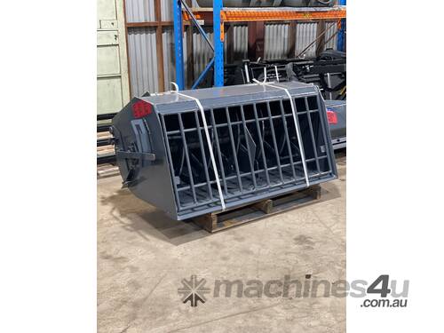 caption New NORM Skidsteer Concrete Batching Bucket attachment