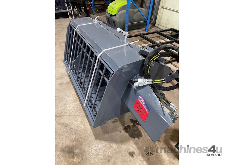 caption New NORM Skidsteer Concrete Batching Bucket attachment
