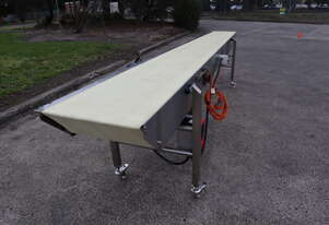 CONTECH Stainless Steel Motorised Variable Speed Conveyor 4.82m Long