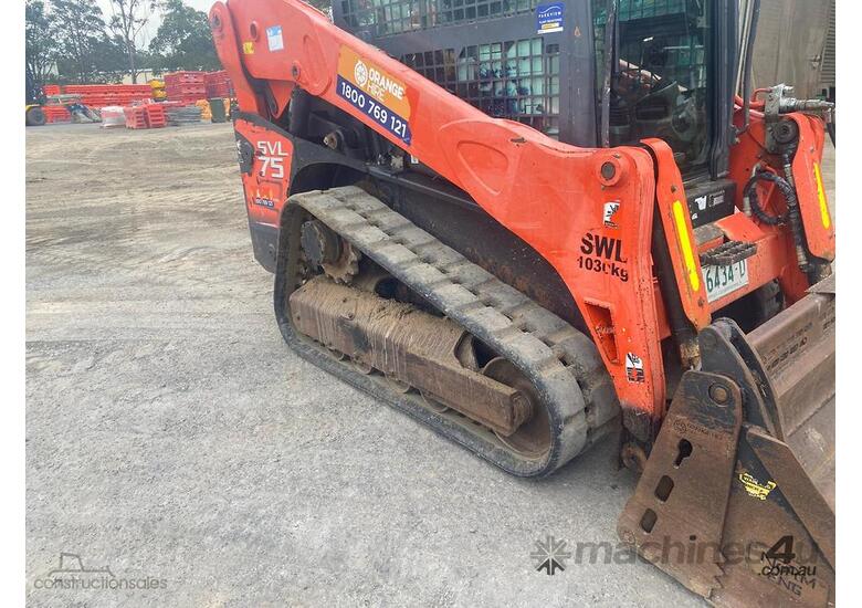 caption 2017 Kubota SVL75 Track Loader 75HP with 4in1 Bucket