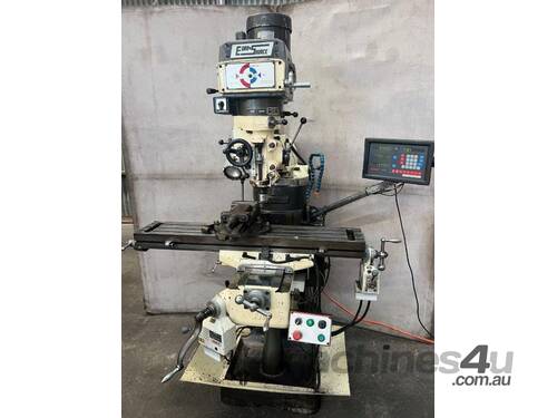 caption Euro Source 2VS turret mill with 3 axis DRO
