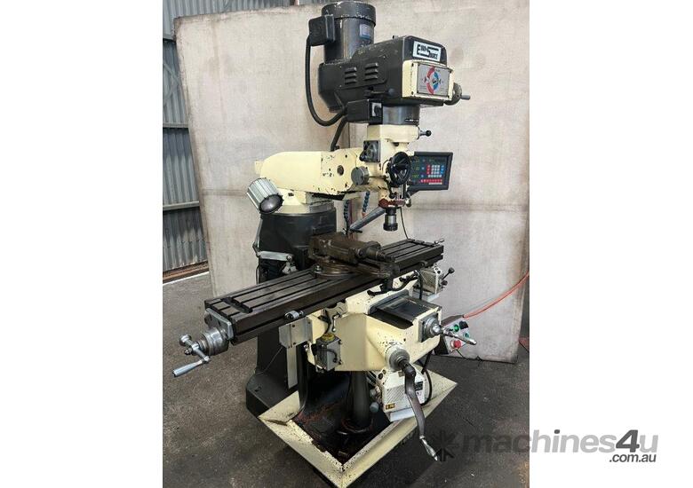 caption Euro Source 2VS turret mill with 3 axis DRO
