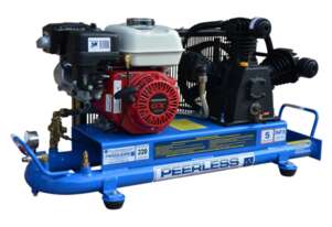 PEERLESS PHP15 Truckies Series Belt Drive Tube Tank Petrol Air Compressor