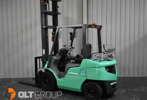 Mitsubishi FGE25ZNT 2.5 Tonne Forklift 5000mm Lift Height Dual Fuel LPG / Petrol Low Hours