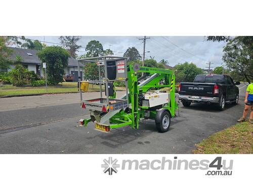 caption Niftylift Trailer Mounted Boom Lift | 12.3m Reach