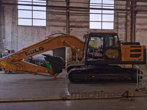 SDLG Excavator 21.8T| Steel Tracks, Air Con, Enclosed Cabin & ROPS |Cummins Engine