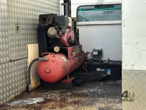 caption 2007 Isuzu NPR 400 4x2 Tray Truck With Crane ** TOW ONLY **